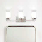 Bathroom Vanity Light Indoor Wall Mount Lights Glass Brushed Nickel Bedroom