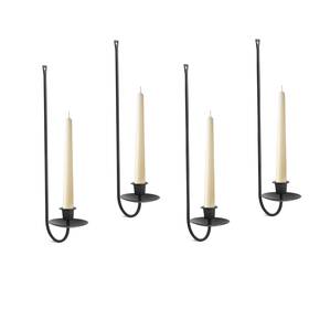Bts-10002002 Batoslee Black Wall Candle Holder Set Of 4 Stylish Metal Mount Sconces M Bts-10002002 Batoslee Black Wall Candle Holder Set Of 4 Stylish Metal Mount Sconces M