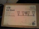 132-292 Bay Bathroom Etched Mount Glass Finish Hampton Brushed Nickel Acid Wall