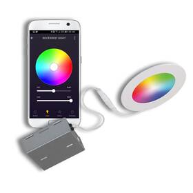 Wfdisk400w Bazz Smart Home 4-in Wi-fi Rgb Tunable Slim Disk Led Recessed Fixture Kit-white