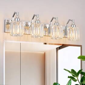 3102-y Bbllwj 4 Light Bathroom Vanity Modern Chrome Fixtures Li