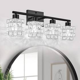 Be-21s1-v013 Behiya 4 Lights Bathroom Vanity Light Crystal Fixture Over Mirror M