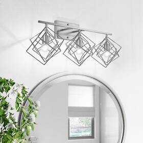 Be-21s1-v024 Behiya 3-lights Bathroom Vanity Lights Light Fixtures Over Mirror Modern