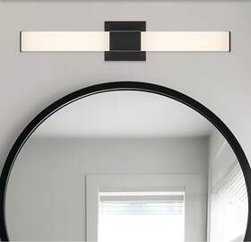 1023891 Bel Air Lighting 24 Inch Integrated Led Black Bathroom Vanity Light Rectangular 1023891 Bel Air Lighting 24 Inch Integrated Led Black Bathroom Vanity Light Rectangular