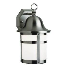 4581-bn Bel Air Lighting Thomas 2-light Brushed Nickel Outdoor Wall Light Fixture With White Frosted