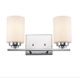 70522-pc Bel Air Lighting Mod Pod 14.25 Inch 2-light Polished Chrome Vanity Light With Glass