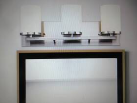 Cb-71843 Bel Air Lighting Cornerstone 20 Inch 3-light Brushed Nickel Bathroom Vanity Light