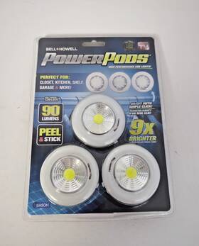 Bell Howell 080313017674 Power Pods High Performance Cob Lights Emson
