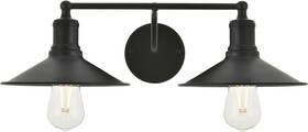 Egbf23259bk Bellevue Egbf23259 Glynis 2 Light 21 Inch W Bathroom Vanity - Black