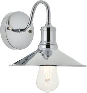 Egbf82385ch Bellevue Egbf82385 Glynis 1 Light 8 Inch Tall Bathroom Sconce - Chrome