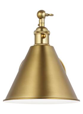 Sgbf72289stnb Bellevue Sgbf72289 Aube 11 Inch Tall Bathroom Sconce - Brass