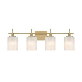 Shbf80973nb Bellevue Shbf80973 Meridian 4 Light 31 Inch W Vanity - Brass