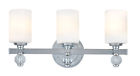 B1583pc Bentley Bathroom 3 Light Troy Chrome Lighting Sconce Vanity Wall Polish