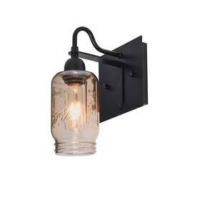 1wg-milo4sm-bk Besa Lighting Milo 4 1 Light Wall Sconce Black/gray -