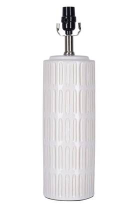 24271-000 Better Homes & Gardens And Etched Ceramic Table Lamp Base Natural Two-tone 19 Inch H