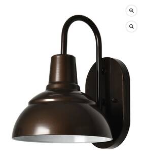 Better Homes & Gardens 810665022190 And 11 Inch Farmhouse Indoor Wall Sconce Light Bronze Finishes