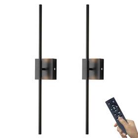 Aismile-0002 Big Fortunater 15800 Mah Battery Operated Wall Sconces With Remote Control Matte Black