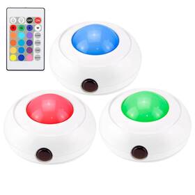 B40irrgb16c Biglight Bigmonat Push Lights Battery Operated Rgb Voice Level Wireless Tap L