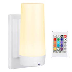 Bigmonat 723220766500 Battery Operated Wall Light Color Changing Sconce With Remote And Timer