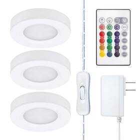 333310 Birch Lighting Under Cabinet Led Puck Kit With 3 Rgb Multicolor Lights Re 333310 Birch Lighting Under Cabinet Led Puck Kit With 3 Rgb Multicolor Lights Re