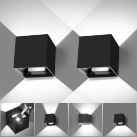 Yu744b Biritalo Birtalo 20 Watt Led Up And Down Outdoor Wall Lights Adjustable 6500k Modern W Yu744b Biritalo Birtalo 20 Watt Led Up And Down Outdoor Wall Lights Adjustable 6500k Modern W