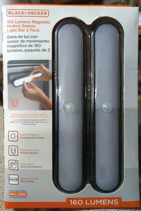 Leduc9-1w Black Decker And Under Counter Lighting Motion Sensor 8 Inch Bar 2 Magnetic Led Lights