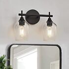 Black Vanity Lights For Bathroom2-light Farmhouse Bathroom Light Fixtures