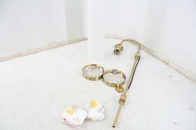L0293e01w Bokt Mid Century Modern 1 Bulb Wall Mounted Light Brushed Gold Metal White Shade
