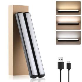 Cg0026-bk-d-2 Bolang Rechargeable Under Cabinet Lighting Led Stick On Lights 12.6 Inch Long -2pcs Black