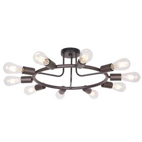 3020-10c-ob Bonlicht Modern Sputnik Chandelier Oil-rubbed Bronze 10-light Mid Century Sem