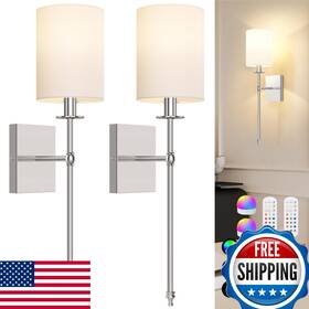 B0dggqx7r7 Bosceos 24.8 Inch Battery Operated Wall Sconces Set Of 2 With Remote Brushed Nickel B0dggqx7r7 Bosceos 24.8 Inch Battery Operated Wall Sconces Set Of 2 With Remote Brushed Nickel