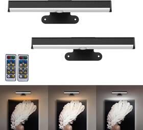 Branded01 313092423436 2pack Picture Light Led Battery Operated Wall For Paintings Wireless Dimma
