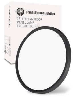 Bfl16-d400h25-32w Bright Future Lighting 16 Inch Led Flush Mount Ceiling Light Fixture Round 32w 3480lm 3000k 4000k 60