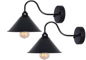 Brightess 795274784533 Brigttess Black Wall Sconces Industrial Sconce Lights Farmhouse Li