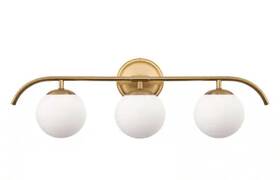 Hr-jq32701ccp-1ap2 Briignite 24 Inch 3-light Gold Vanity Light Fixture For Bathroom Mirror And H-c4