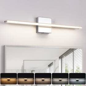 Brivolart 6420-600-ch-5cct Chrome Vanity Lights For Bathroom 5cct Dimmable Lighting F