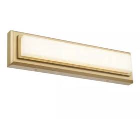 Bw0035-3cct-ab Brixon Roman 18 In Antique Brass Led Vanity Light Bar With Frosted Acrylic Glass
