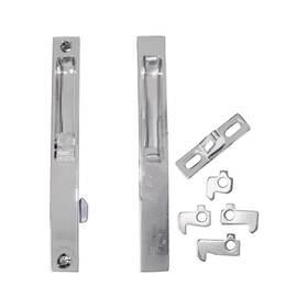 Brixwell 715384123077 Chrome Patio Flush Mount Handle Set Without Key Cylinder Metal Buil