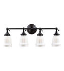 66214-4 Bronze Oiled Quinton Collection Light- Bath Elk Vanity Lighting Parlor