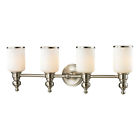 11583 Brushed Fixture Frosted Glass Nickel 4 Vanity Elk 4lt Bristol Lighting 11583 Brushed Fixture Frosted Glass Nickel 4 Vanity Elk 4lt Bristol Lighting