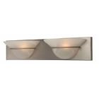 17124bn2 Brushed Bar Craftmade Moonglow 2 Bath Light Nickel