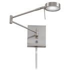 P4308-084 Brushed Led George Wall Swing Sconce Kovacs Nickel Arm P4308-084 Brushed Led George Wall Swing Sconce Kovacs Nickel Arm