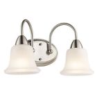 45882ni Brushed Lighting 2 Nickel Kichler Light Nicholson Bathroom