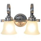 617250 Brushed Mount Af Wall Light Nickel Bathroom Sanibel Lighting Vanity Two