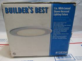 L28j Builders Best 661209053640 5 Inch White Recessed Shower Light Fixture Bathroom Ceiling