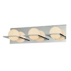 Bv9033-10-15 Alico Lighting Vanity Chrome Finish With White Opal Glass Shades