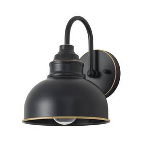 C Cattleya 712679841883 1-light Black Gooseneck Outdoor Barn Light With