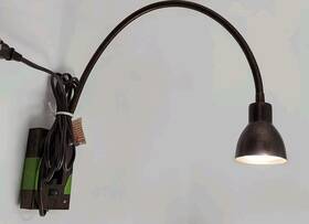 Bo-119-db Cal Lighting & Accessories Lot Of 2 Bo-119-lb Signature Metal Wall Sconce Light Bronze Gooseneck Led