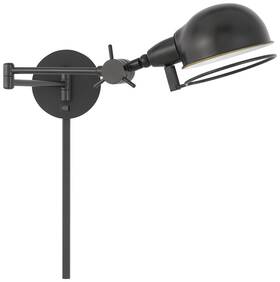 Wl-2924-db Cal Lighting Linthal Dark Bronze Adjustable Plug-in Swing Arm Wall Lamp