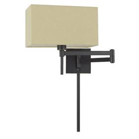 Wl-2930-db Cal Lighting Robson 12 Inch Tall Plug-in Wall Sconce - Dark Bronze